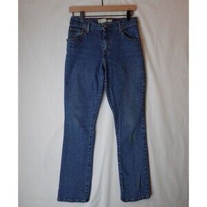 Levis 550 Relaxed Bootcut Jeans 26x31 Womens Size 6L Medium Wash Western Stained